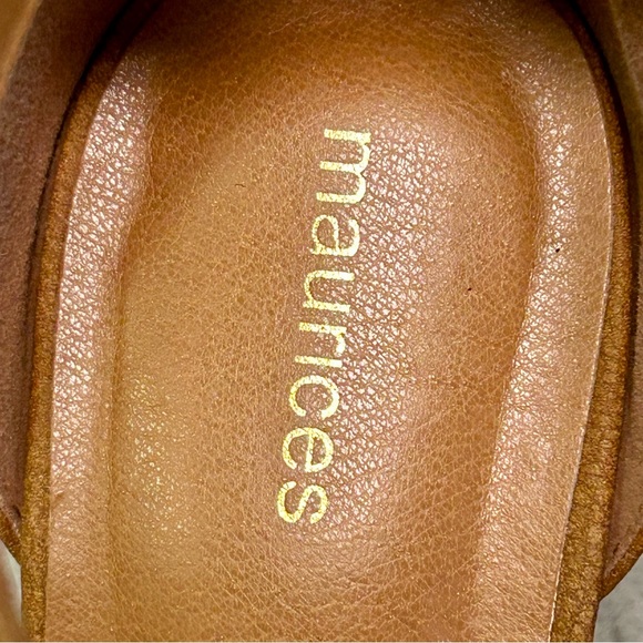 Maurices Sz 9.5 Brown Strappy Block Heel Sandals EUC - Picture 4 of 9